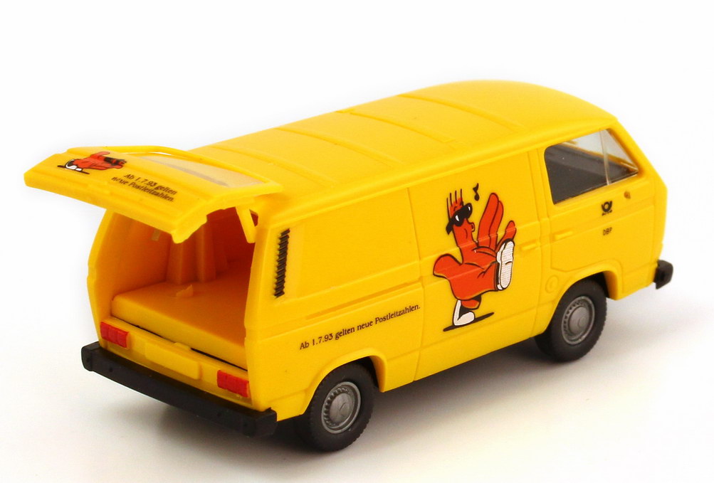 Foto 1:87 VW T3 Kasten Deutsche Post DBP, Rolf - Ab 1.7.95 gelten neue Postleitzahlen Roco 1437
