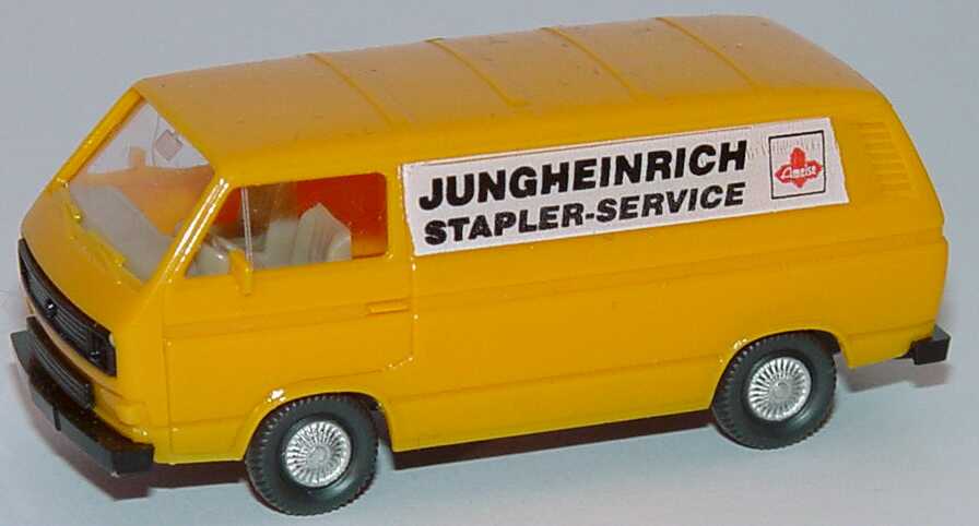 Foto 1:87 VW T3 Kasten Jungheinrich Stapler-Service melonengelb Wiking 290/11B