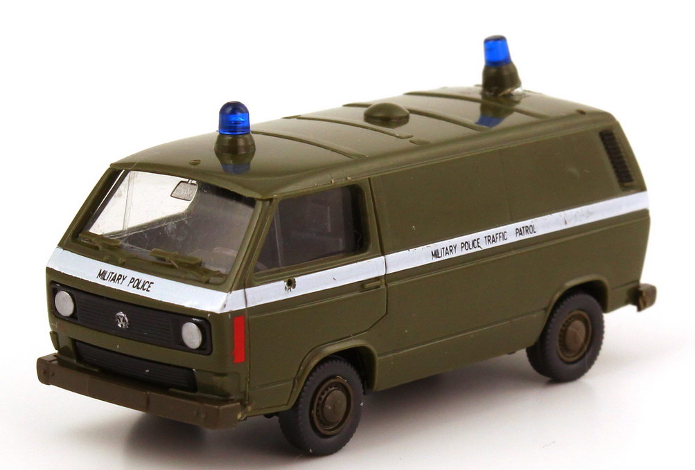 Foto 1:87 VW T3 Kasten US Army Military Police Traffic Patrol Roco Minitanks AusSet814
