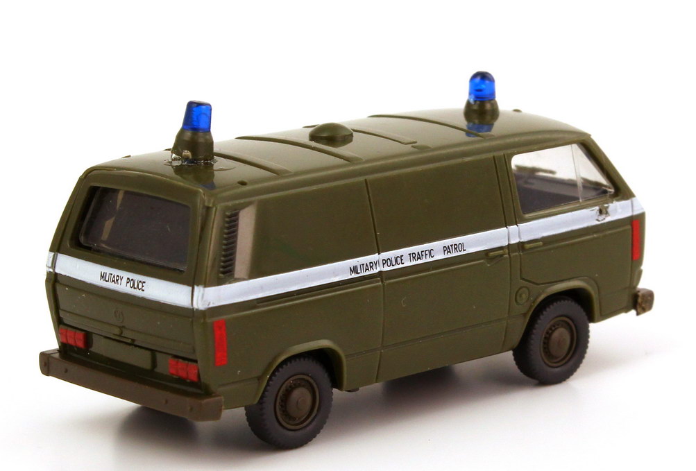 Foto 1:87 VW T3 Kasten US Army Military Police Traffic Patrol Roco Minitanks AusSet814