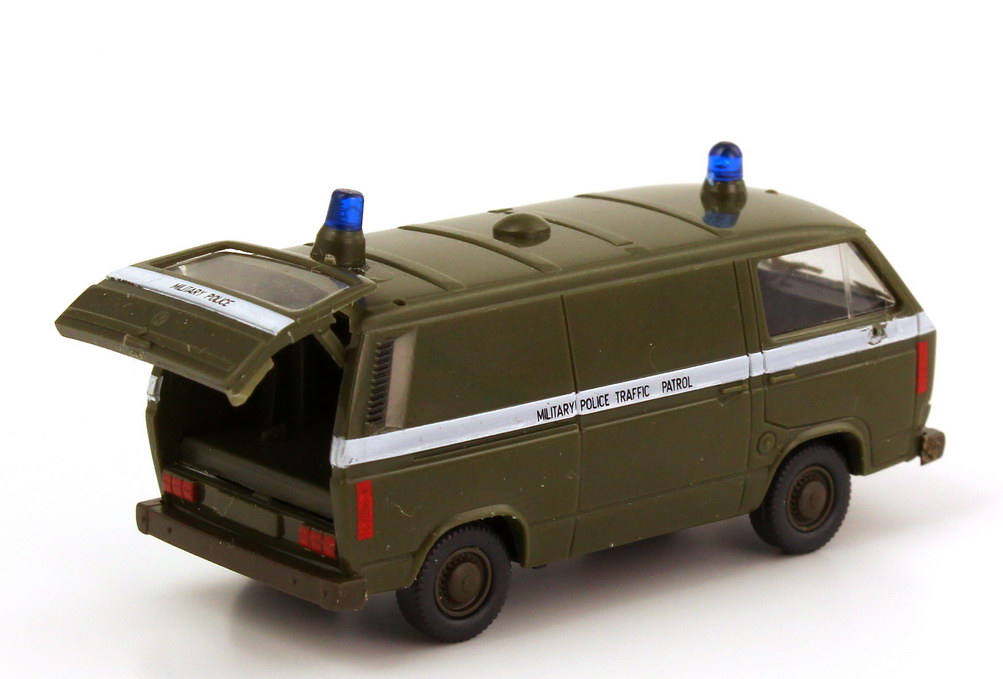 Foto 1:87 VW T3 Kasten US Army Military Police Traffic Patrol Roco Minitanks AusSet814