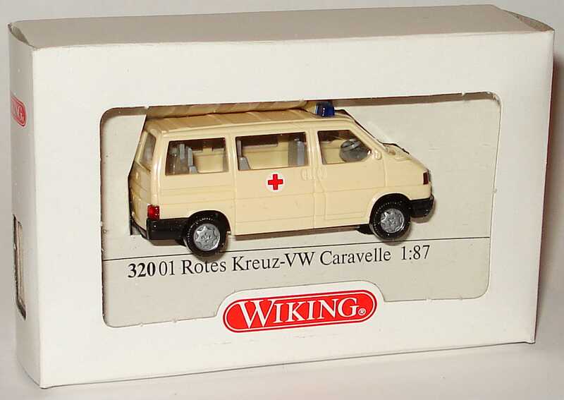 Foto 1:87 VW T4 Bus Rotes Kreuz (Kartonverpackung) Wiking 32001