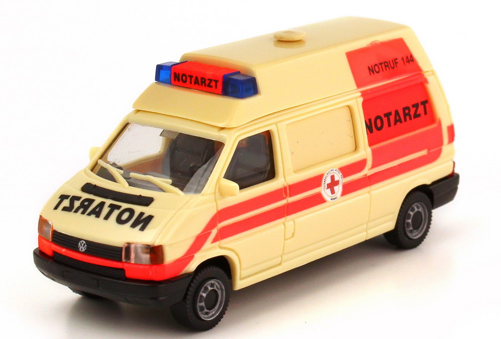 Foto 1:87 VW T4 Bus lang Hochdach Notarzt ÖRK Murau AMW/AWM 72306