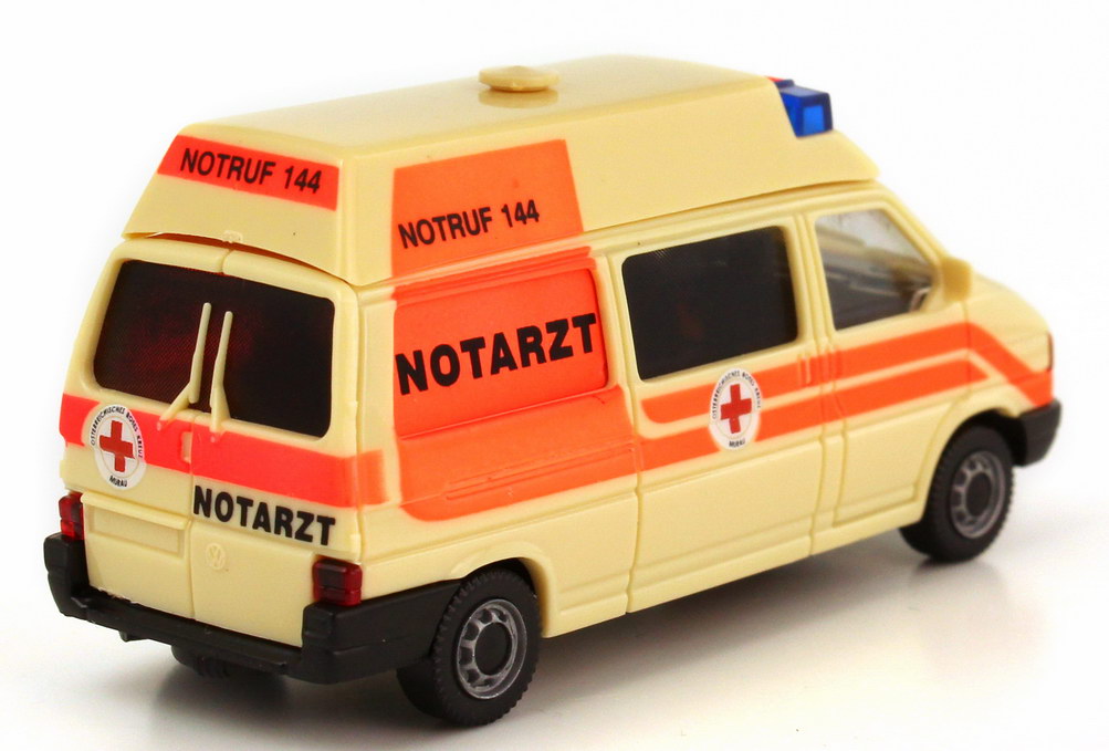 Foto 1:87 VW T4 Bus lang Hochdach Notarzt ÖRK Murau AMW/AWM 72306