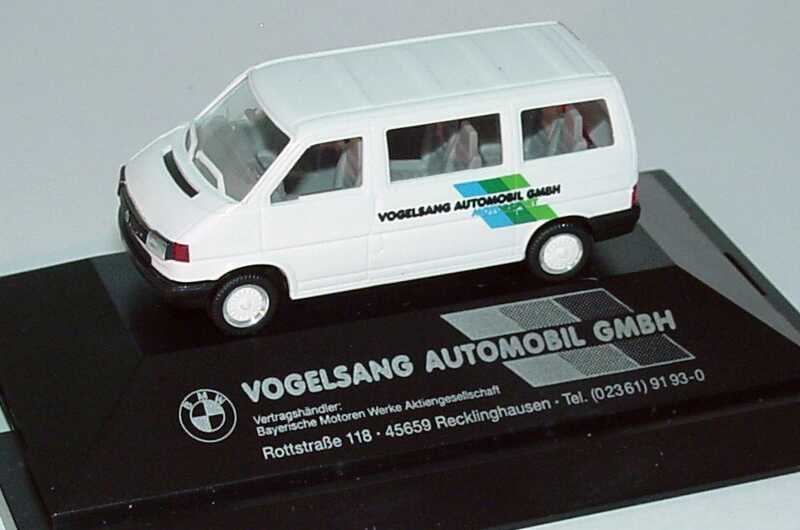 Foto 1:87 VW T4 Caravelle Vogelsang Automobil GmbH Motorsport, BMW Vertragshändler herpa