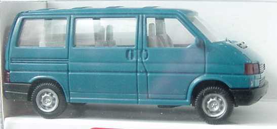 Foto 1:87 VW T4 Caravelle blaugrün Wiking 29600