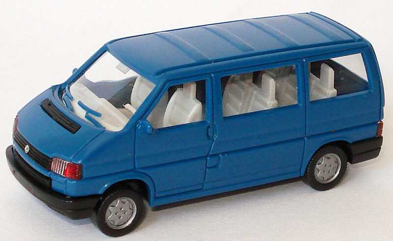 Foto 1:87 VW T4 Caravelle blau Wiking 296