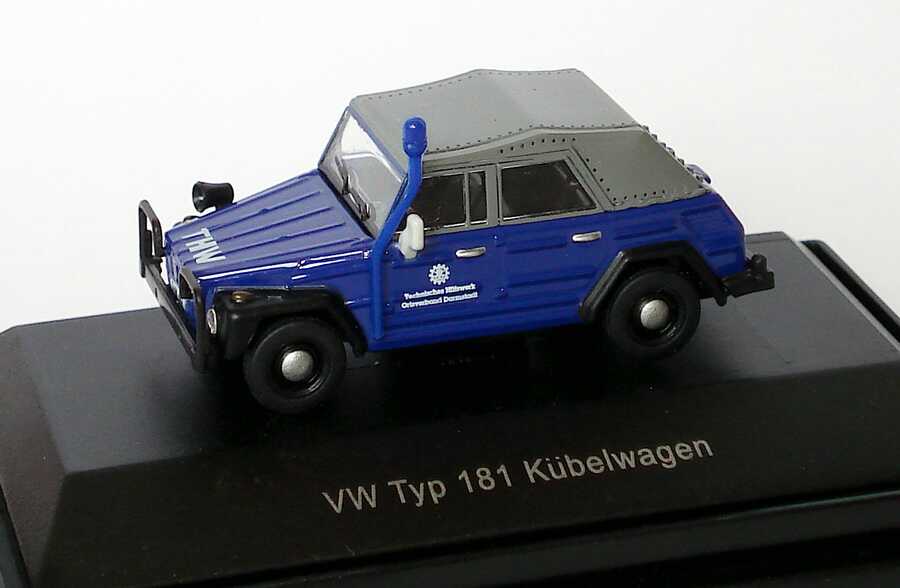 Foto 1:87 VW Typ 181 Kübelwagen THW, Ortsverband Darmstadt Schuco 452561500