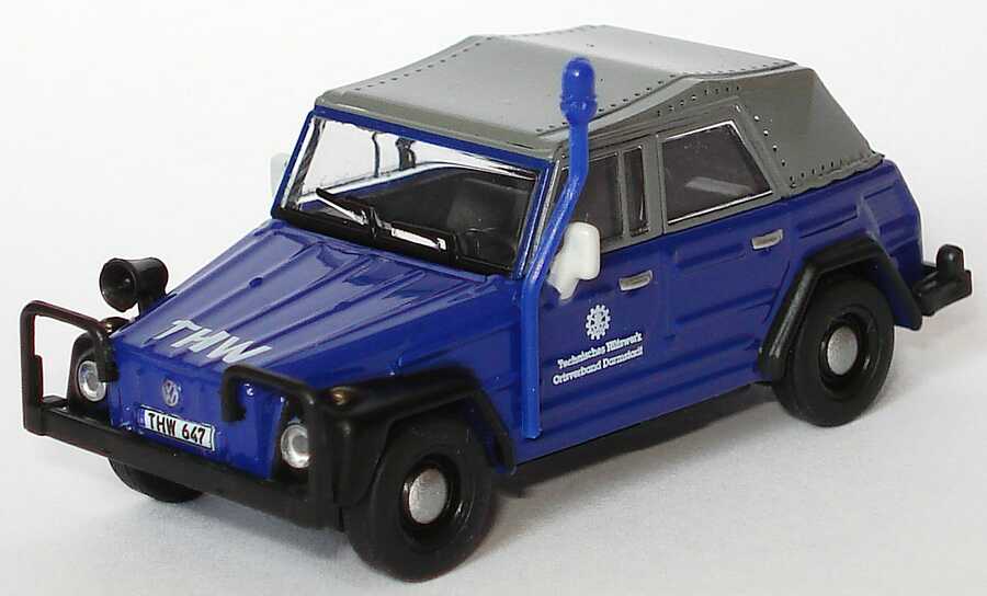Foto 1:87 VW Typ 181 Kübelwagen THW, Ortsverband Darmstadt Schuco 452561500