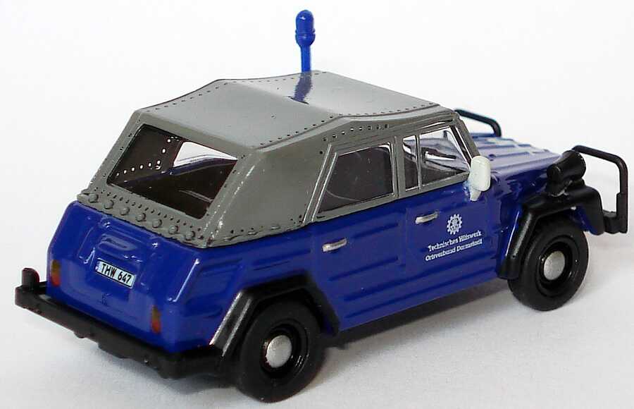 Foto 1:87 VW Typ 181 Kübelwagen THW, Ortsverband Darmstadt Schuco 452561500