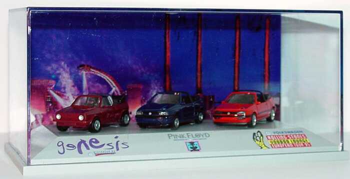 Foto 1:87 Volkswagen open air collection (Golf I Genesis (W), Golf III Pink Floyd (W), Golf III Rolling Stones (h)) 95086