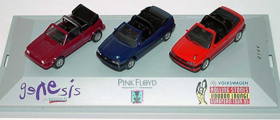 Foto 1:87 Volkswagen open air collection (Golf I Genesis (W), Golf III Pink Floyd (W), Golf III Rolling Stones (h)) 95086