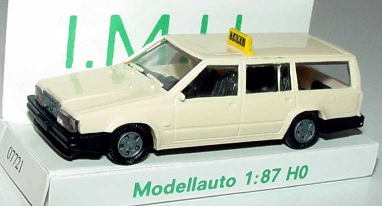 Foto 1:87 Volvo 760 Kombi Taxi, IA schwarz I.M.U. 07721