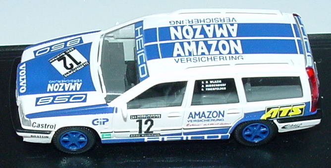 Foto 1:87 Volvo 850 Kombi 24h Nürburgring 1994  Heico, Amazon Versicherung Nr.12, Wlazik / Middendorf / Thierfelder Wiking 26402