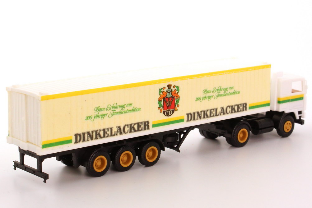 Foto 1:87 Volvo F12 40-CoSzg 2/3 Dinkelacker (Spiegel fest, Decal-Beschriftung) Albedo