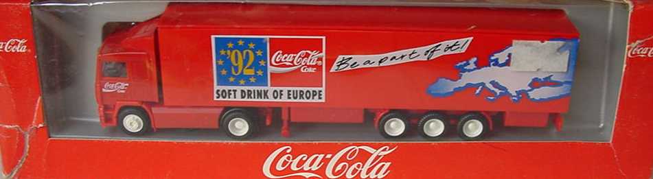 Foto 1:87 Volvo F12 Fv Cv KoSzg 2/3 Coca-Cola, Softdrink of Europe ´92 (Karton eingerissen) Albedo 400113