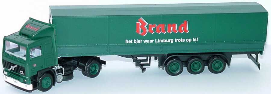 Foto 1:87 Volvo F12 Fv PPSzg 2/3 Brand - het bier waar Limburg trots op is! herpa