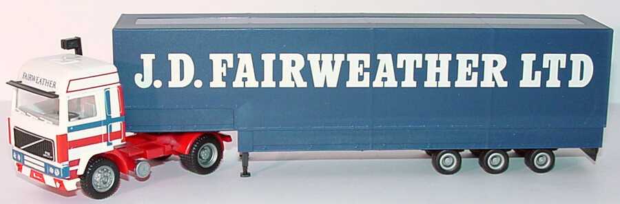 Foto 1:87 Volvo F12 Globetrotter JuPPSzg 2/3 J. D. Fairweather Ltd herpa 141819