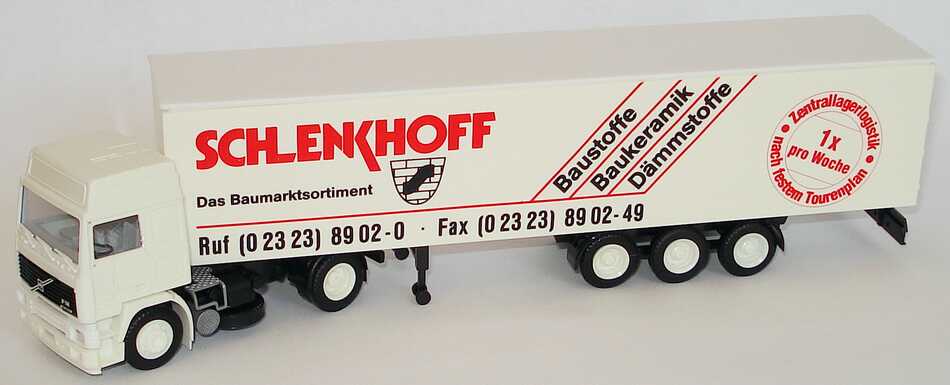Foto 1:87 Volvo F12 Globetrotter KoSzg 2/3 Schlenkhoff - Das Baumarktsortiment Albedo