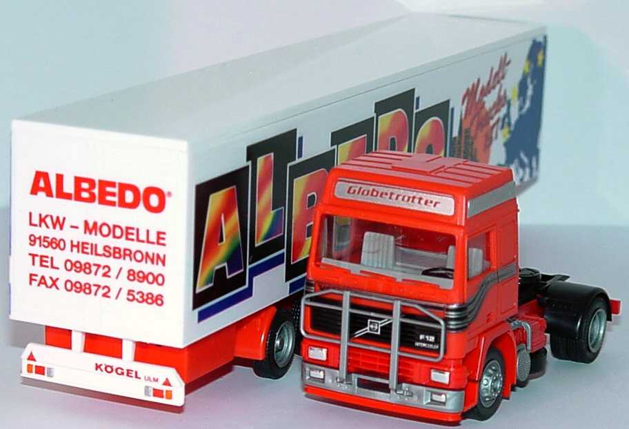 Foto 1:87 Volvo F12 Globetrotter KükoSzg 2/3 Albedo Modell-Trucks 1:87 Albedo 300167