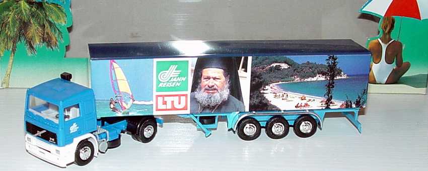 Foto 1:87 Volvo F12 KoSzg 2/3 Jahn Reisen, LTU (Motiv Strand) Albedo