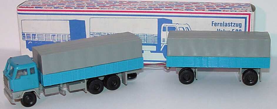 Foto 1:87 Volvo F88 PPHgz 3/2 blau/grau VEB Berlinplast HSL5457963/536/00113