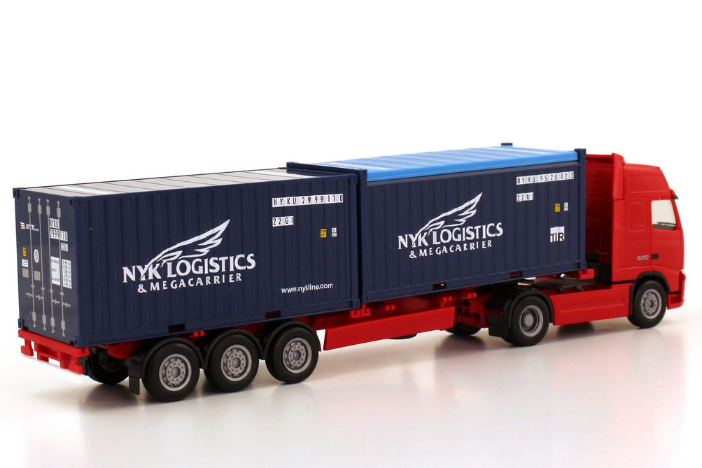 Foto 1:87 Volvo FH 16 620 Globetrotter XL Fv Cv 2x 20ft. Container-Szg 2/3 NYK Logistics herpa 154314