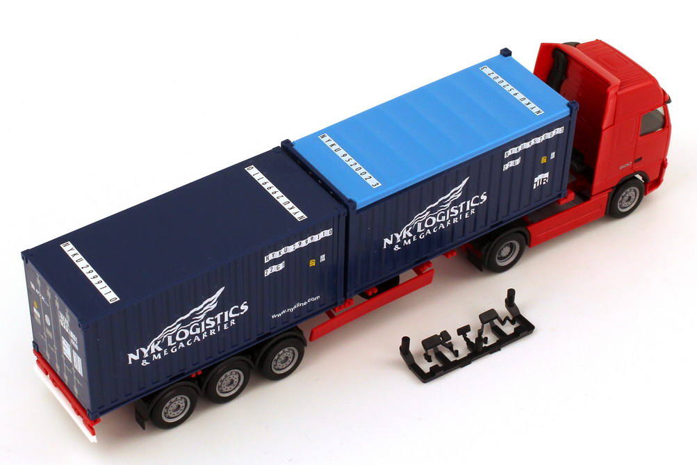 Foto 1:87 Volvo FH 16 620 Globetrotter XL Fv Cv 2x 20ft. Container-Szg 2/3 NYK Logistics herpa 154314