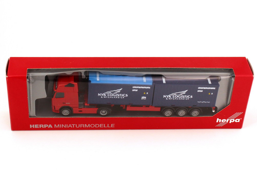 Foto 1:87 Volvo FH 16 620 Globetrotter XL Fv Cv 2x 20ft. Container-Szg 2/3 NYK Logistics herpa 154314