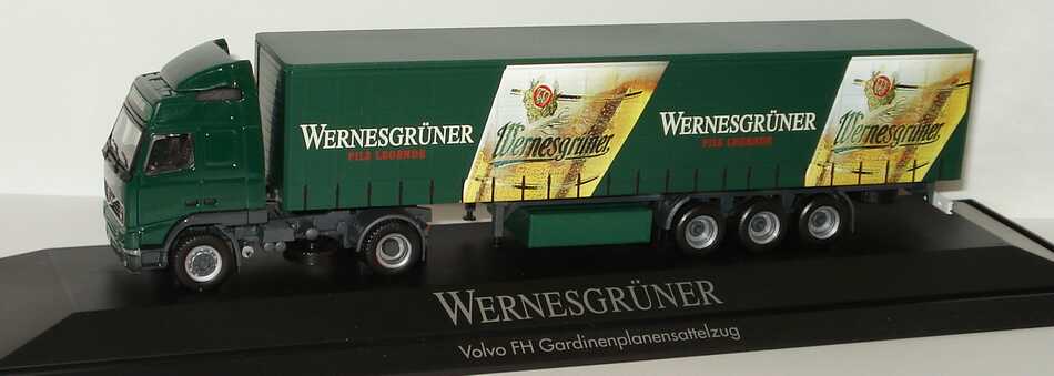 Foto 1:87 Volvo FH 16 Globetrotter Fv GpSzg 2/3 Wernesgrüner Pils Legende herpa 187114