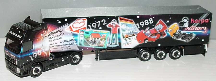 Foto 1:87 Volvo FH Facelift Globetrotter XL Fv Cv KoSzg 2/3 HCC-Truck 2003, Herpa History herpa 196932