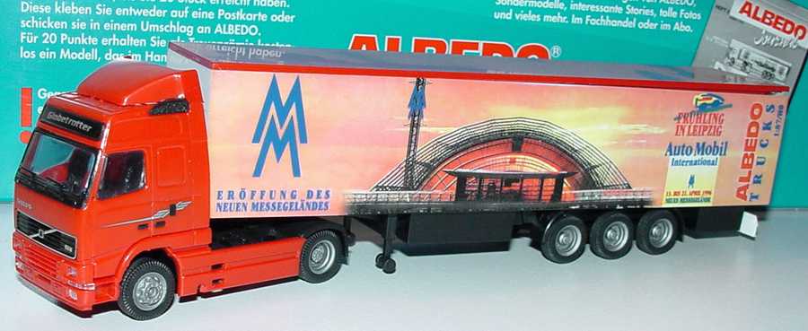 Foto 1:87 Volvo FH Globetrotter Fv Cv KoSzg 2/3 Eröffnung des neuen Messegeländes - AutoMobil 1996 Leipzig Albedo