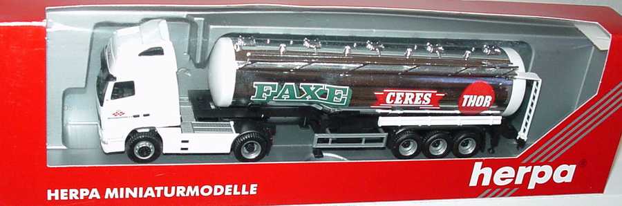 Foto 1:87 Volvo FH Globetrotter XL Fv Cv 53m³-ChromsiloSzg 2/3 Bryggerigruppe A/S, Faxe, Ceres, Thor herpa 188159