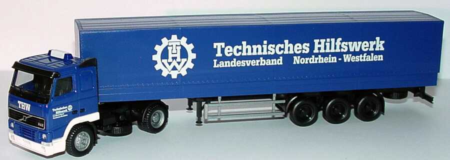 Foto 1:87 Volvo FH PPSzg 2/3 THW Landesverband Nordrhein-Westfalen herpa 147385