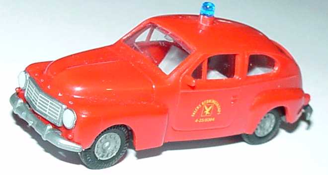 Foto 1:87 Volvo PV 544 Feuerwehr Falck Praliné