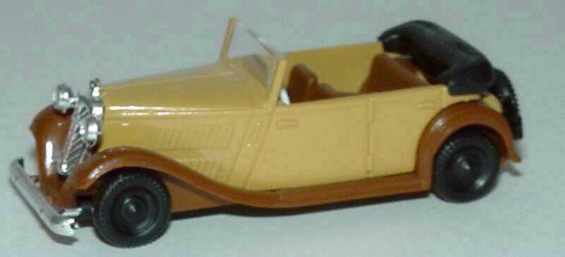 Foto 1:87 Wanderer W 240 Cabrio-Limousine beige/braun Brekina 17040