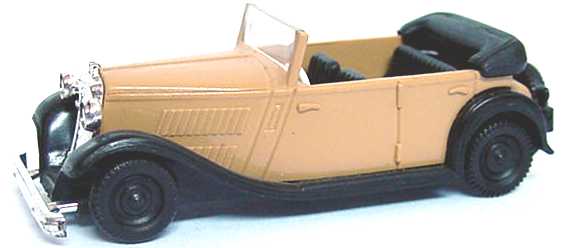 Foto 1:87 Wanderer W 240 Cabrio-Limousine beige/schwarz Brekina