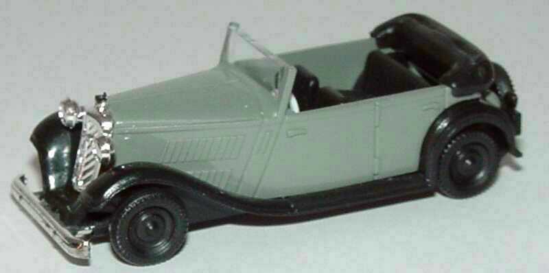 Foto 1:87 Wanderer W 240 Cabrio-Limousine grau/schwarz Brekina 17040