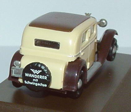 Foto 1:87 Wanderer W 240 Limousine beige/braun, Heckdruck Wanderer mit Schwingachse Brekina 1705