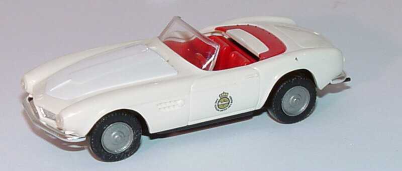 Foto 1:87 Warsteiner Cabrio-Set mit 2 Mini-Tulpen (Austin Healey 3000 + BMW 507 + Triumph TR3 + Jaguar E-Type Roadster) Wiking 99011
