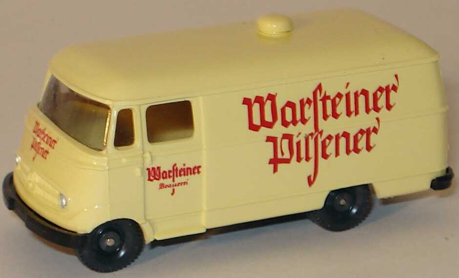 Foto 1:87 Warsteiner Historical Motoring 1. Modell-Edition (Goliath Goli Dreirad + Mercedes-Benz L 319 Kasten + Büssing 8000 2a PP-Lkw in Videohülle) Wiking