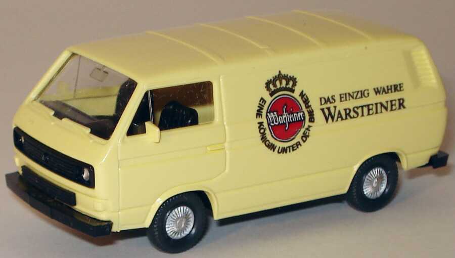 Foto 1:87 Warsteiner Historical Motoring 3. Modell-Edition (VW T1 + T2 + T3 + T4 Kasten in Videohülle) Wiking 3289