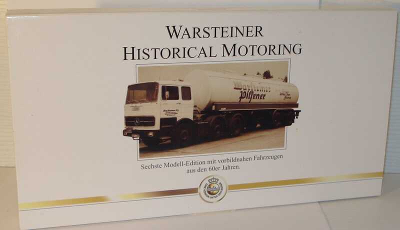 Foto 1:87 Warsteiner Historical Motoring 6. Modell-Edition (Mercedes-Benz LP 2223 TankSzg + Unimog 411 mit Anhänger) Wiking 3676