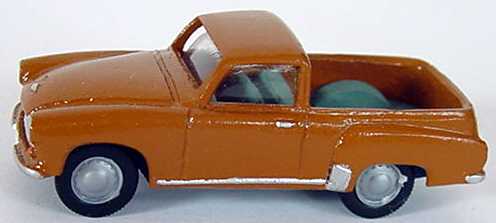 Foto 1:87 Wartburg 311 '59 PickUp orangebraun Artapo 018