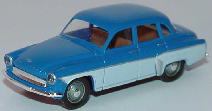 Foto 1:87 Wartburg 311 blau/weiß Brekina 27005