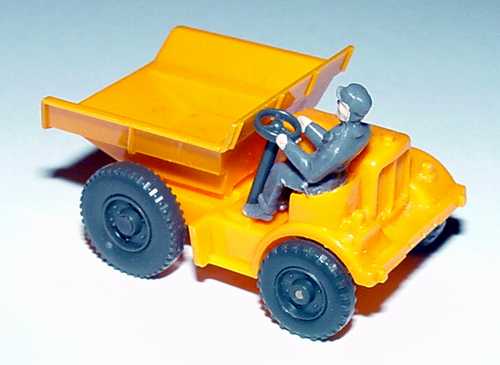 Foto 1:87 Zettelmeyer Autoschütter orange, mit Fahrerfigur Wiking 868