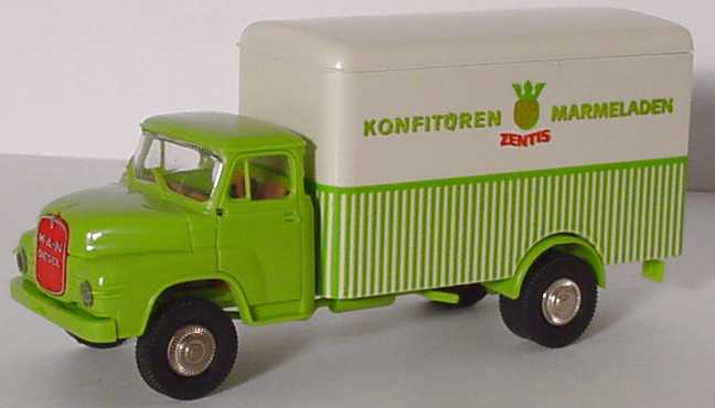 Foto 1:87 Zentis Set-Packung (MAN 650 2a Ko-LKW + VW T1a Kasten + VW Käfer) Brekina 90320