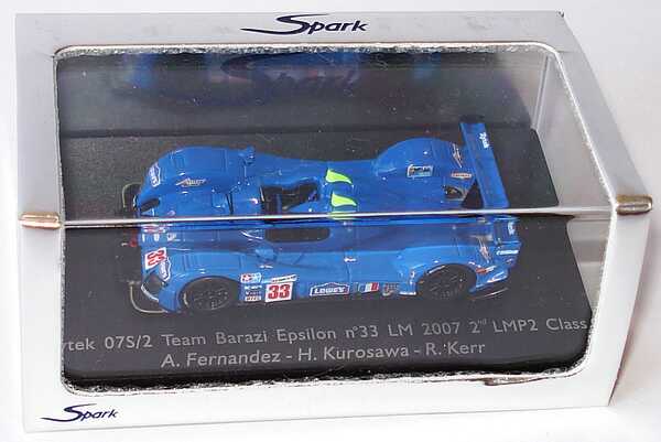 Foto 1:87 Zytek 07S/2 LeMans 2007 Team Barazi Epsilon Lowe´s Nr.33, Fernandez / Kurosawa / Kerr (2. Platz LMP2 Klasse) Spark 87S028