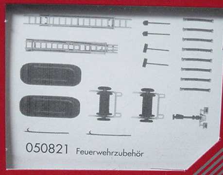 Foto 1:87 herpa Feuerwehrzubehör (Boot, Leitern, Schläuche) herpa 050821