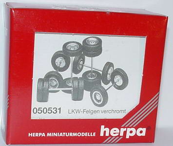 Foto 1:87 herpa LKW-Felgen verchromt herpa 050531